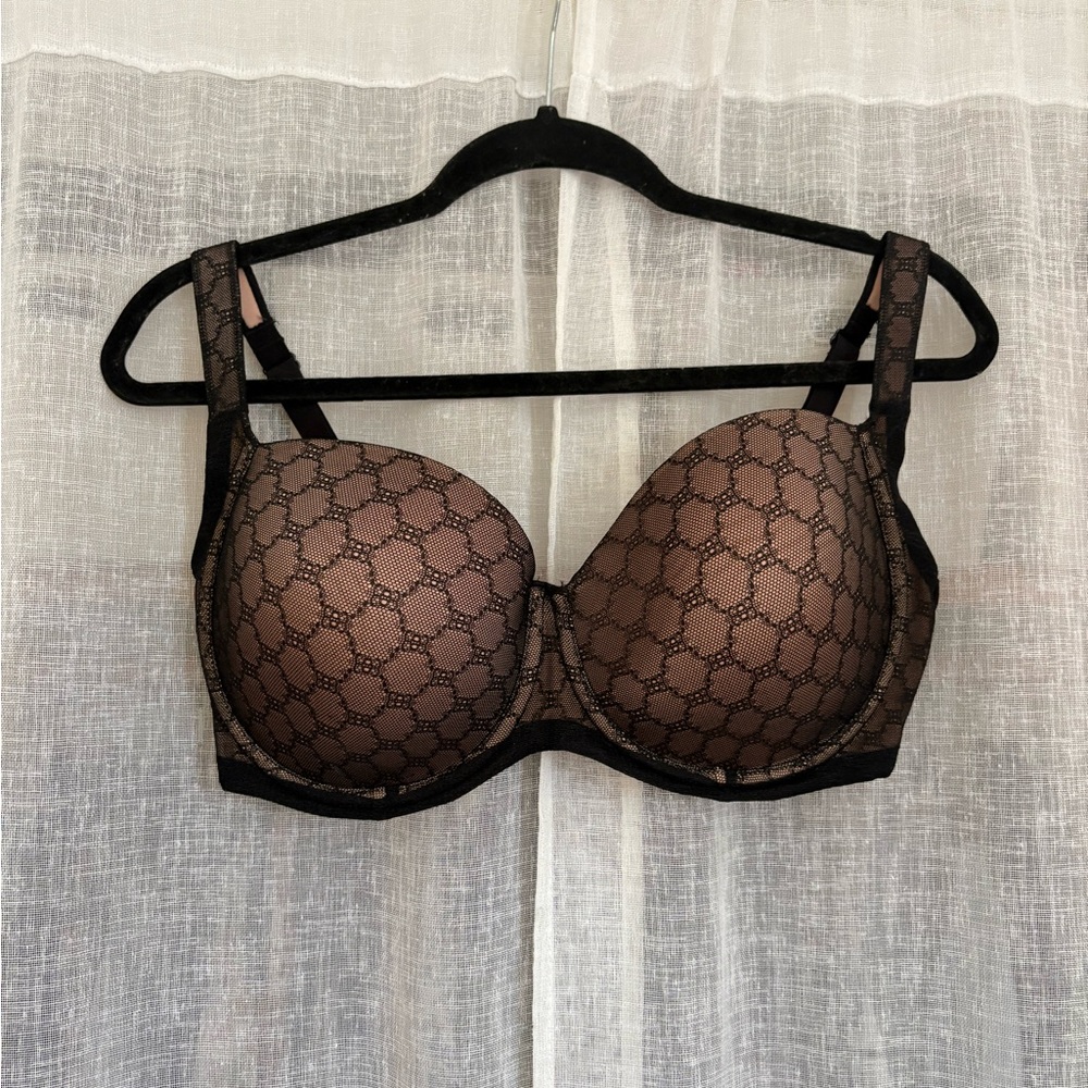 Soma Black Patterned Stunning Support Full Coverage